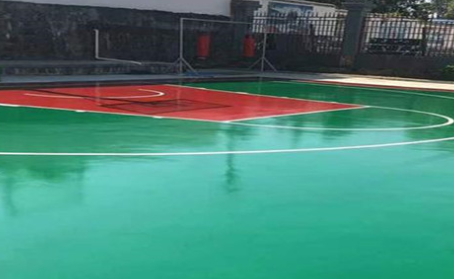 乐山篮球场翻新地面